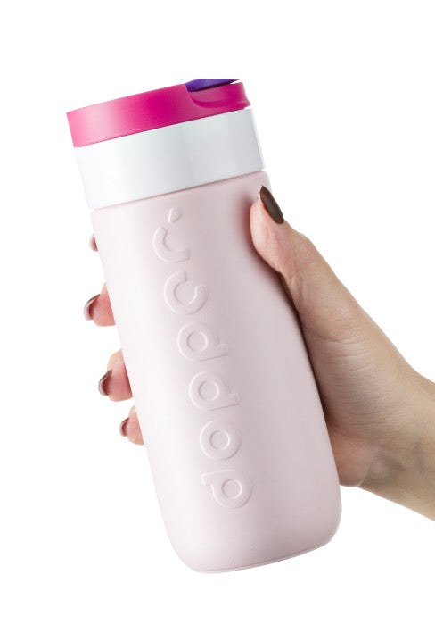 DOPPER TRAVEL MUG BERRY PINK, 400ml