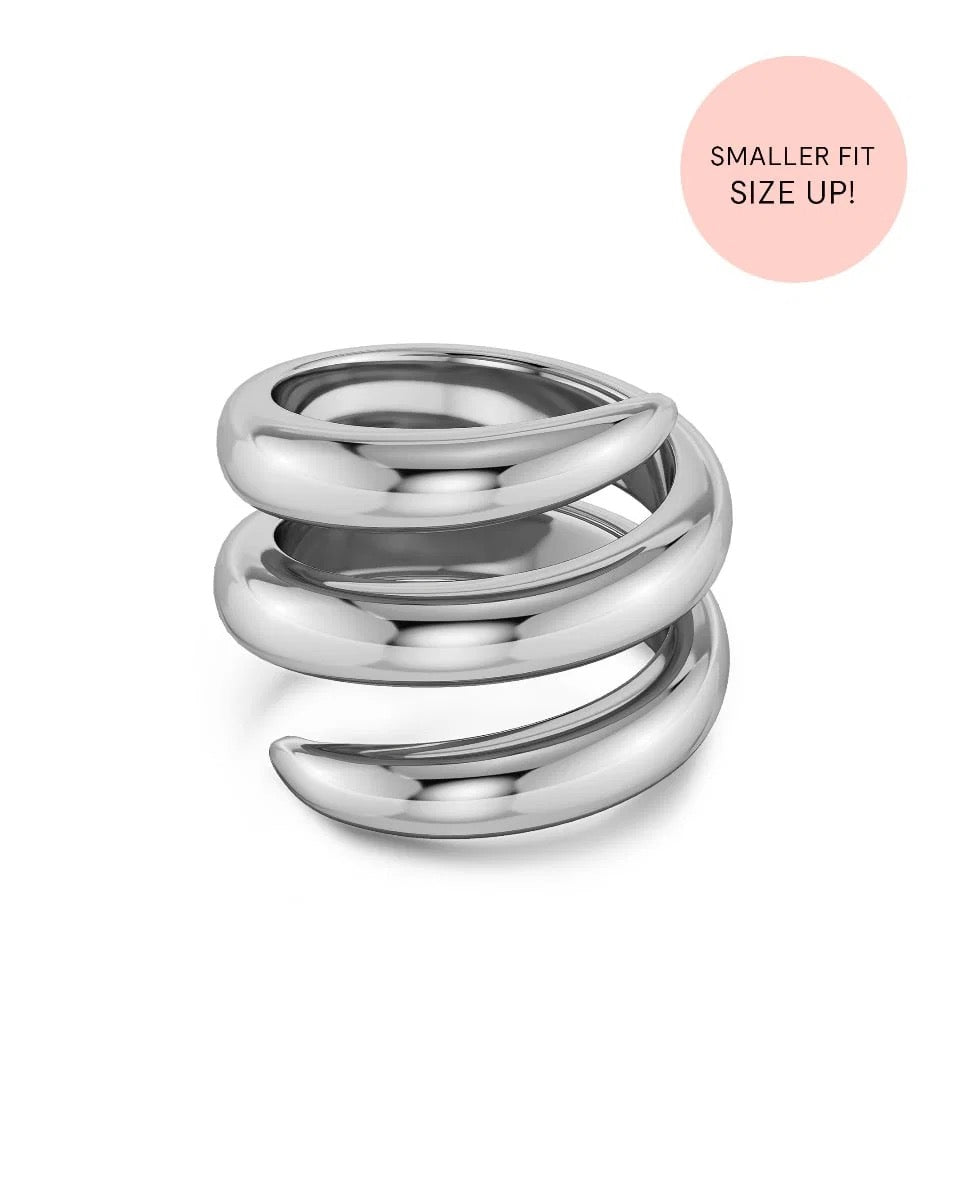 EDBLAD SPIRE Ring, silber