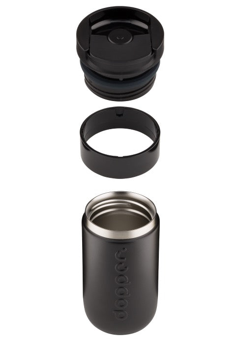 DOPPER TRAVEL MUG BLACK, 300ml