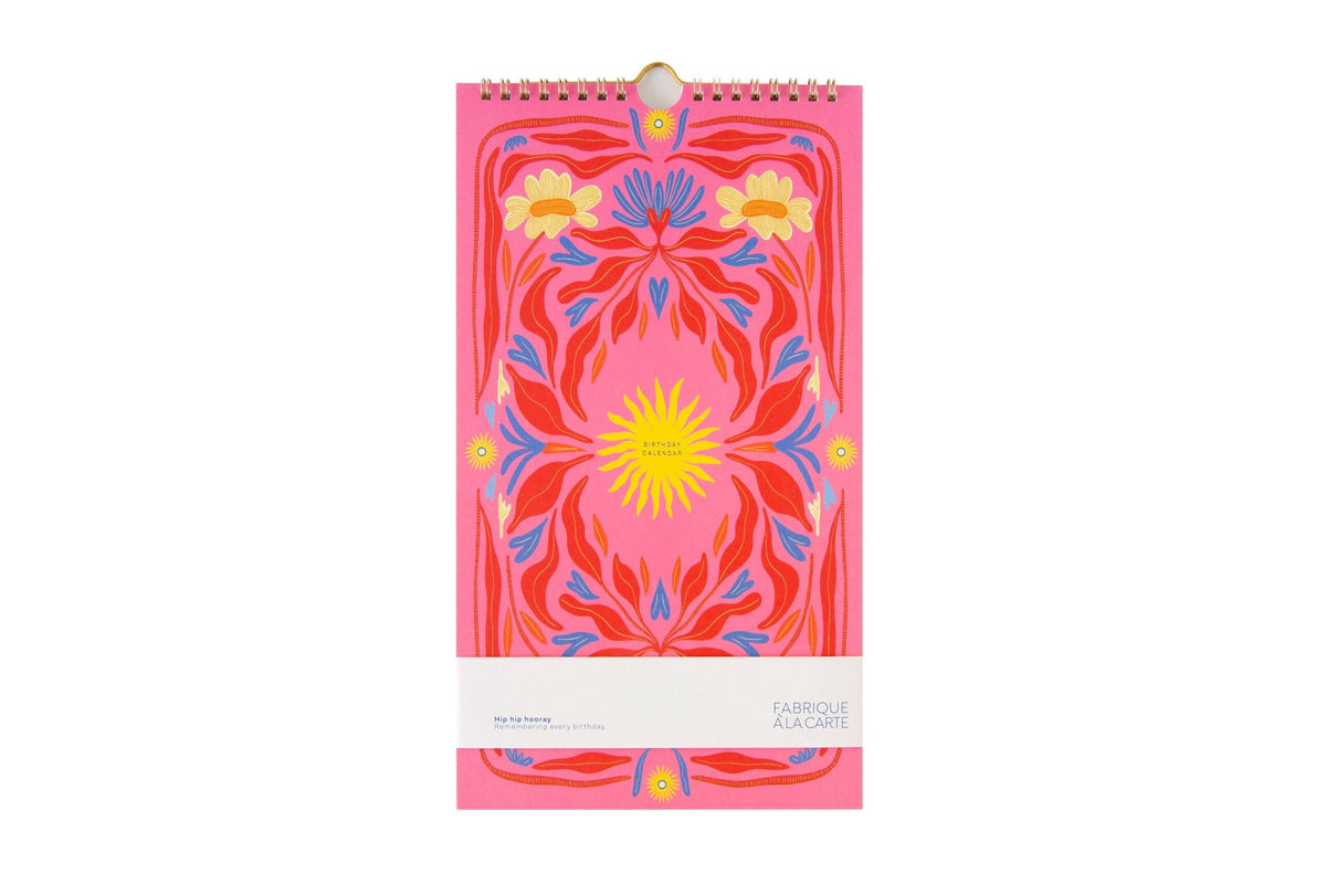 A-JOURNAL SUN Geburtstagskalender, pink