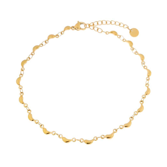 LABEL KIKI HALF MOON Fußkettchen, gold
