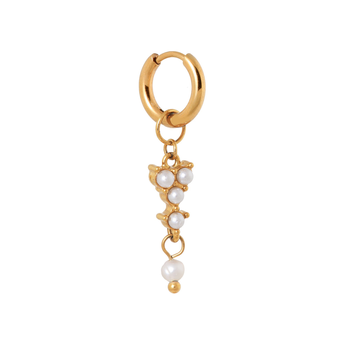 LABEL KIKI CLASSY PEARL Hoop, gold