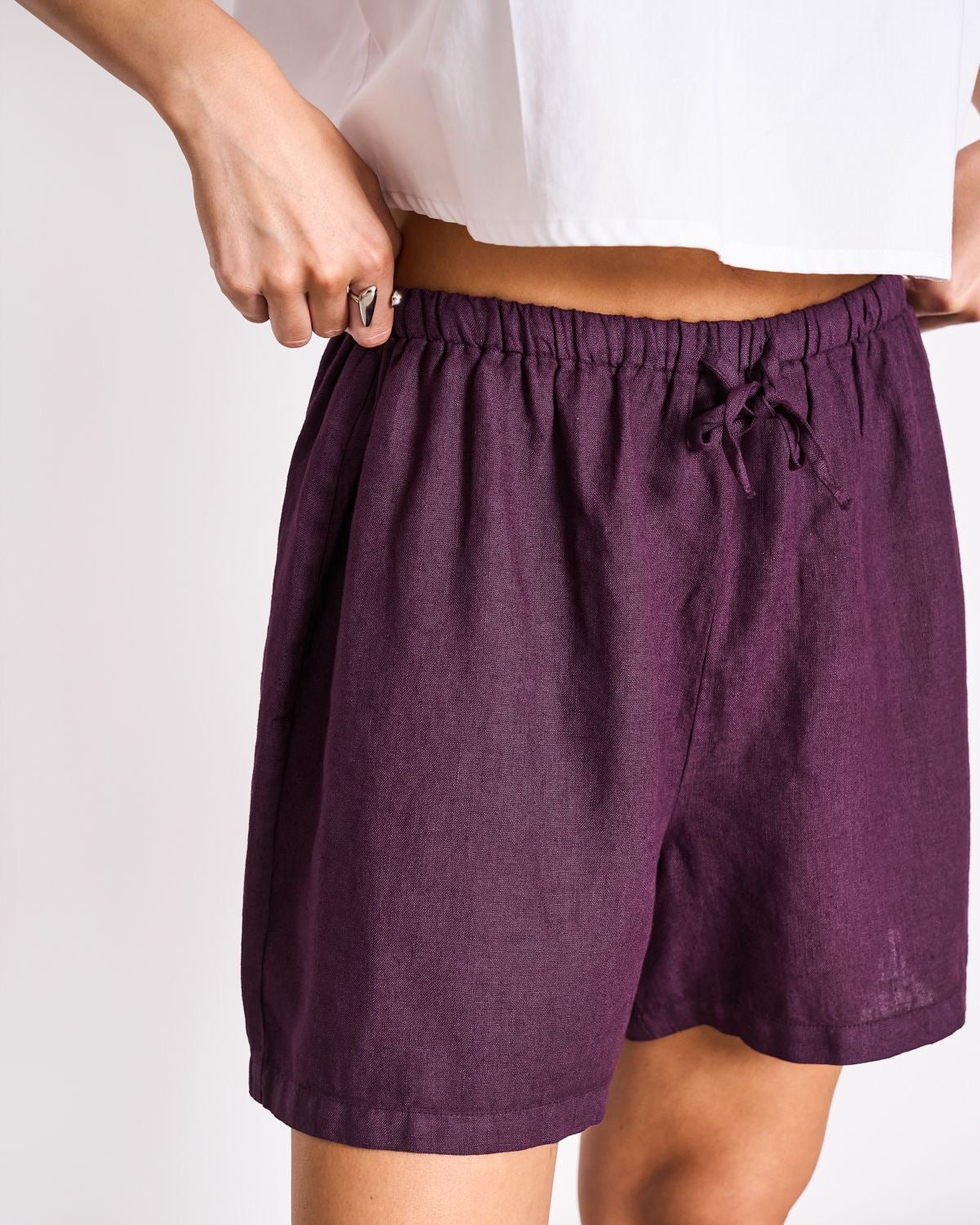 JAN|N JUNE MARUM Shorts, cherry lacquer