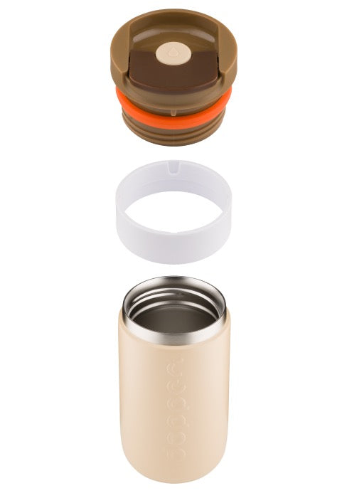 DOPPER TRAVEL MUG EARTHY BROWN, 300ml