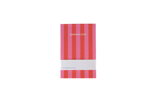 A-JOURNAL EVERYDAY LISTS Notizblock, pink/ rot