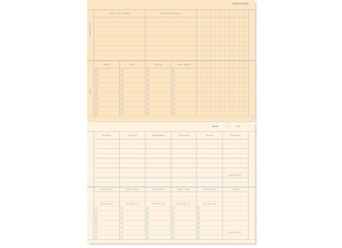 A-JOURNAL DESKPLANNER, blau