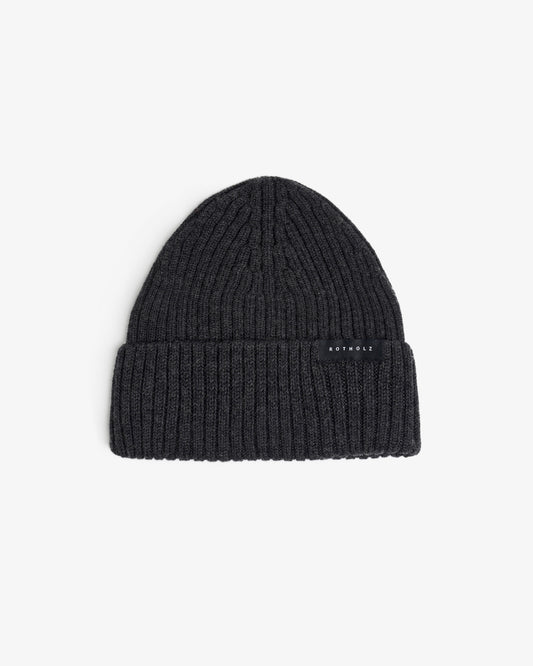 ROTHOLZ CLASSIC RIBBED Mütze, warm anthracite
