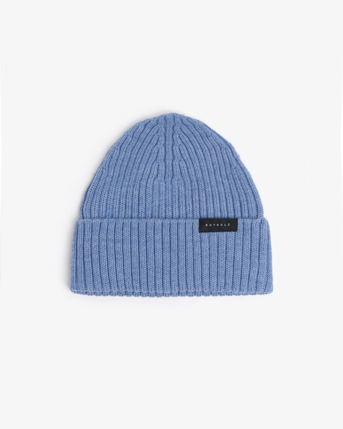 ROTHOLZ CLASSIC RIBBED Mütze, washed blue