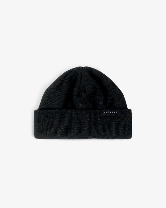 ROTHOLZ CROPPED BEANIE Mütze, soft black