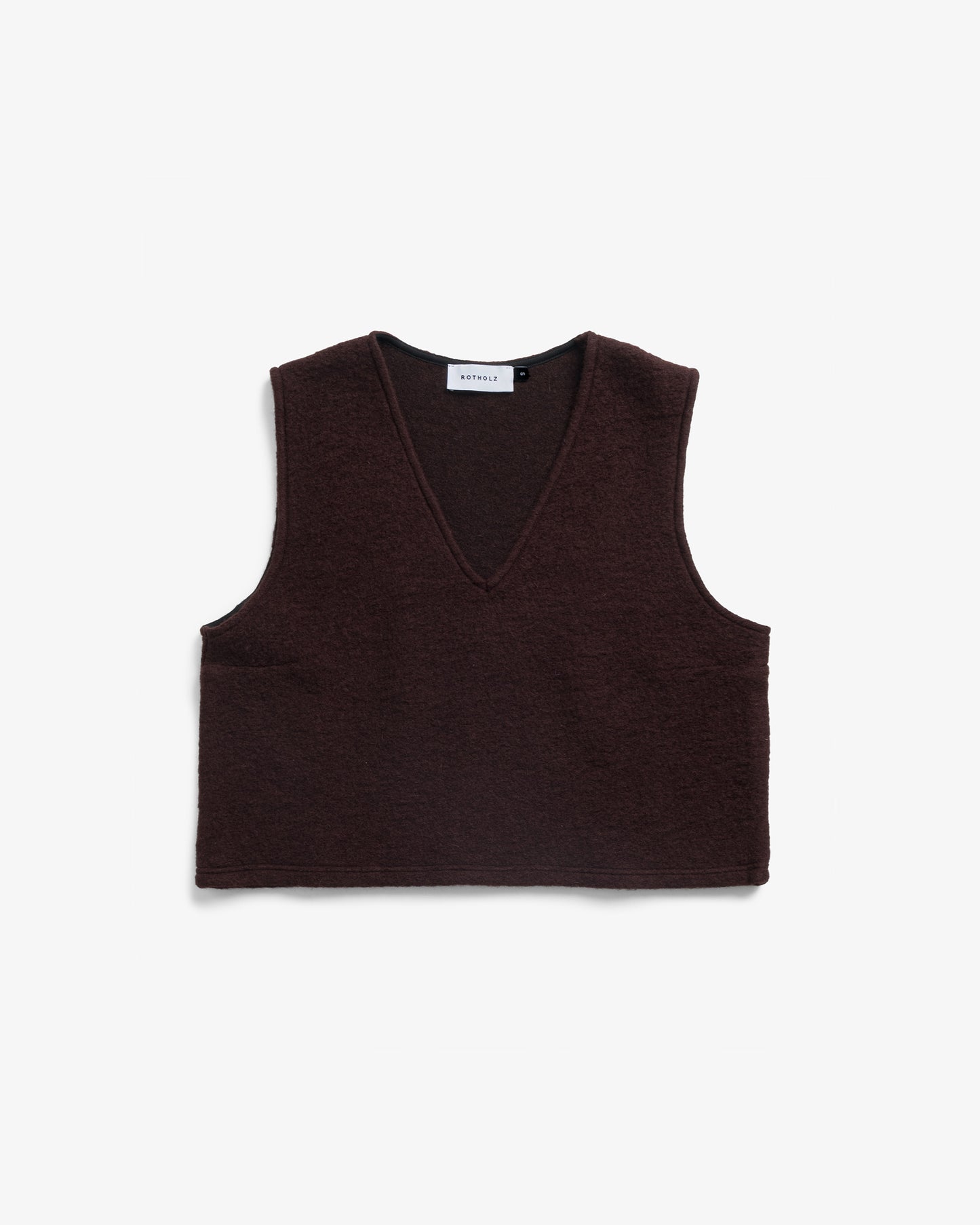 ROTHOLZ CROPPED Pullunder, rosewood brown