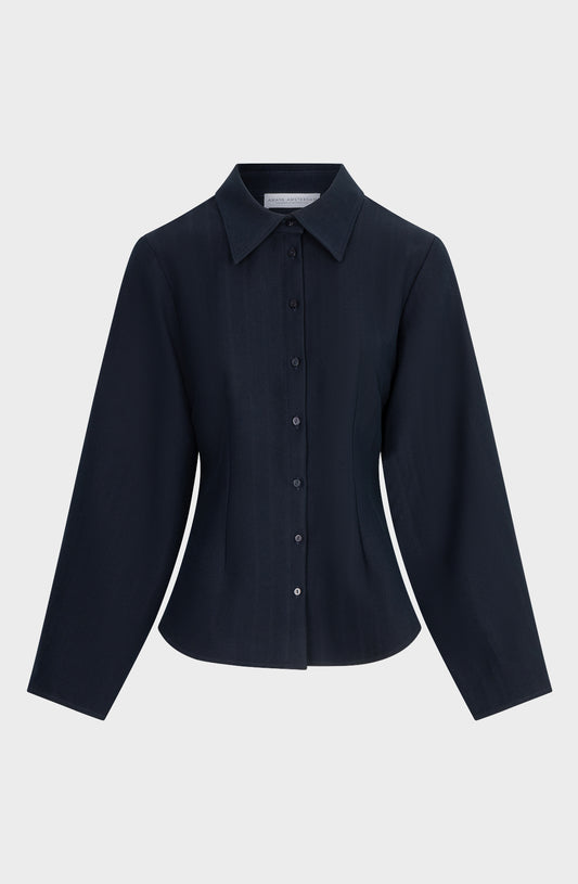 AMAYA AMSTERDAM LOUI Bluse, blau