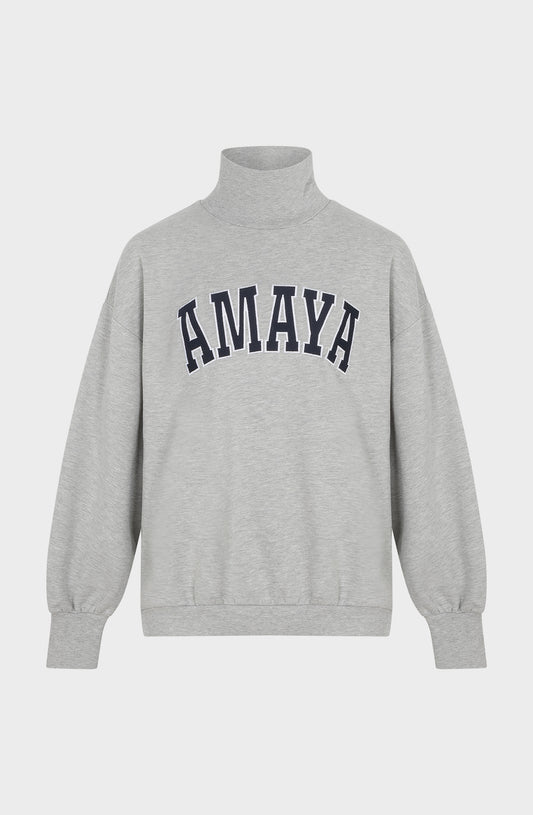 AMAYA AMSTERDAM AMAYA Rollkragenpullover, grau