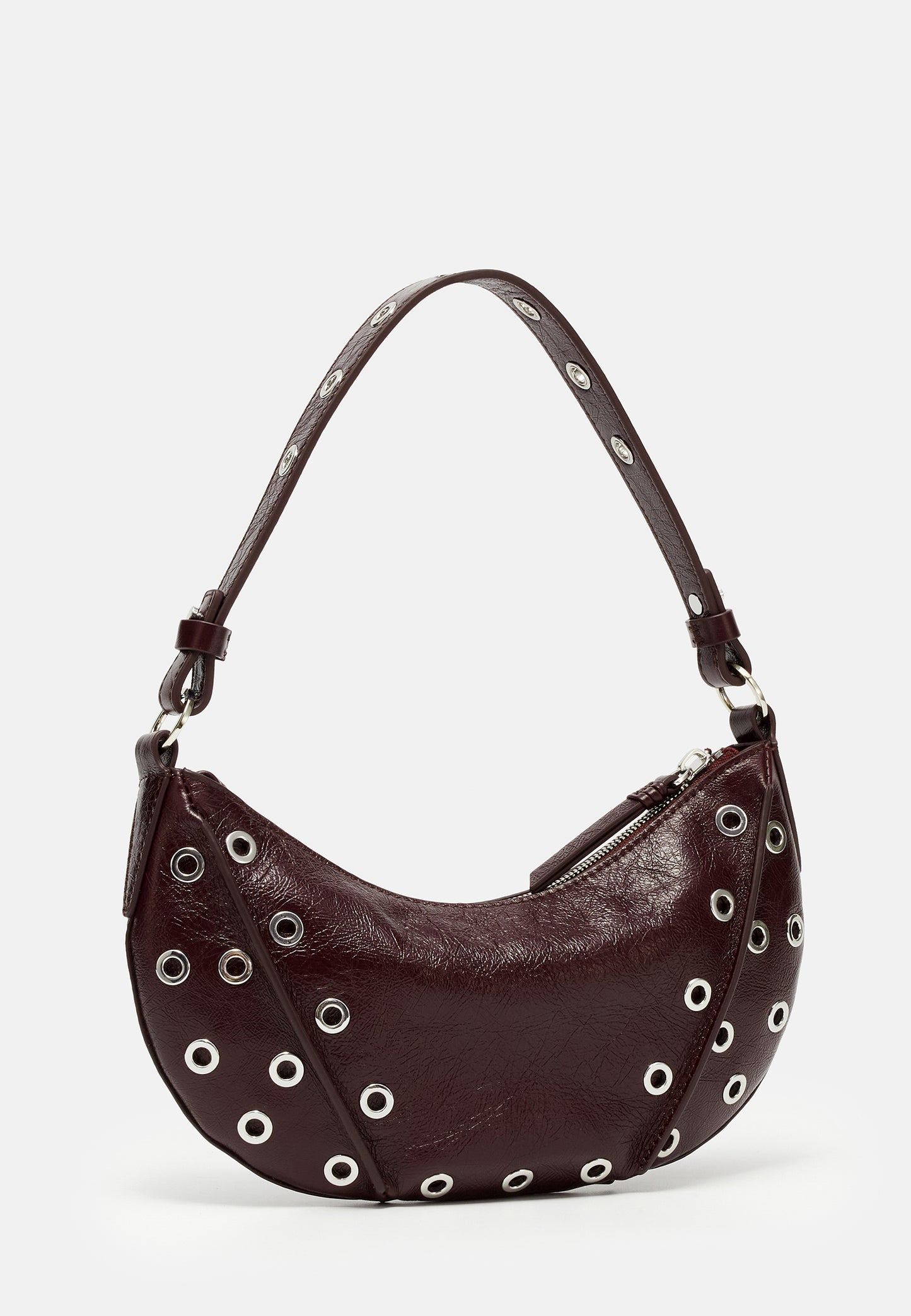 LES VISIONNAIRES ENYA MINI RIVET GLOSSY Handtasche, aubergine
