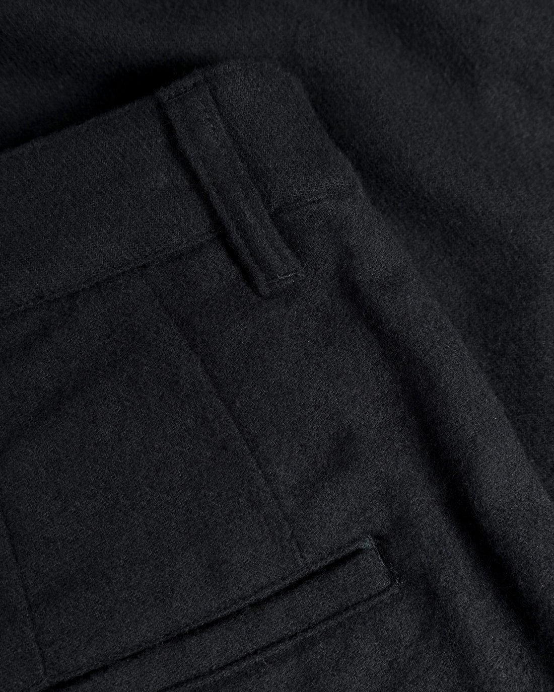 ROTHOLZ FLANNEL Hose, schwarz