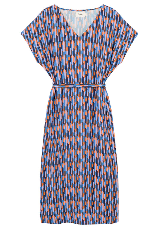 GIVN BERLIN PHILINE Kleid, blau orange
