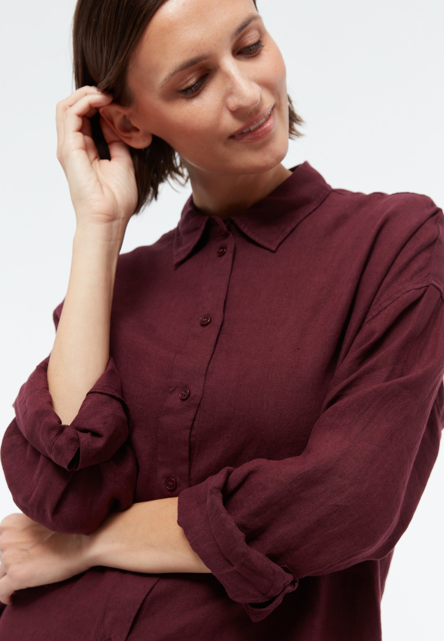 GIVN BERLIN COSIMA Bluse, burgundy