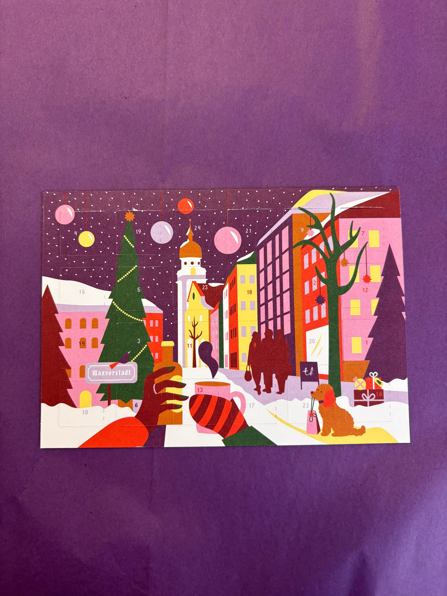 TREIBHOLZ POSTKARTENADVENTSKALENDER