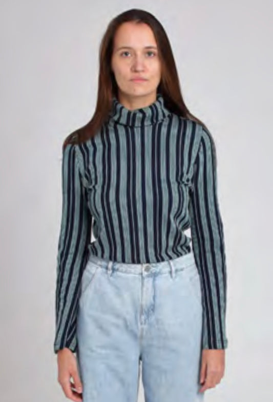 ADDITION TONIC Rollkragenpullover, navy