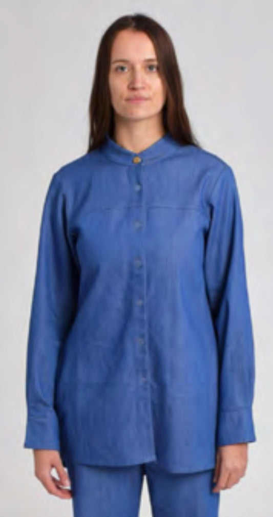 ADDITION PLACID SHIRT Bluse, bright denim