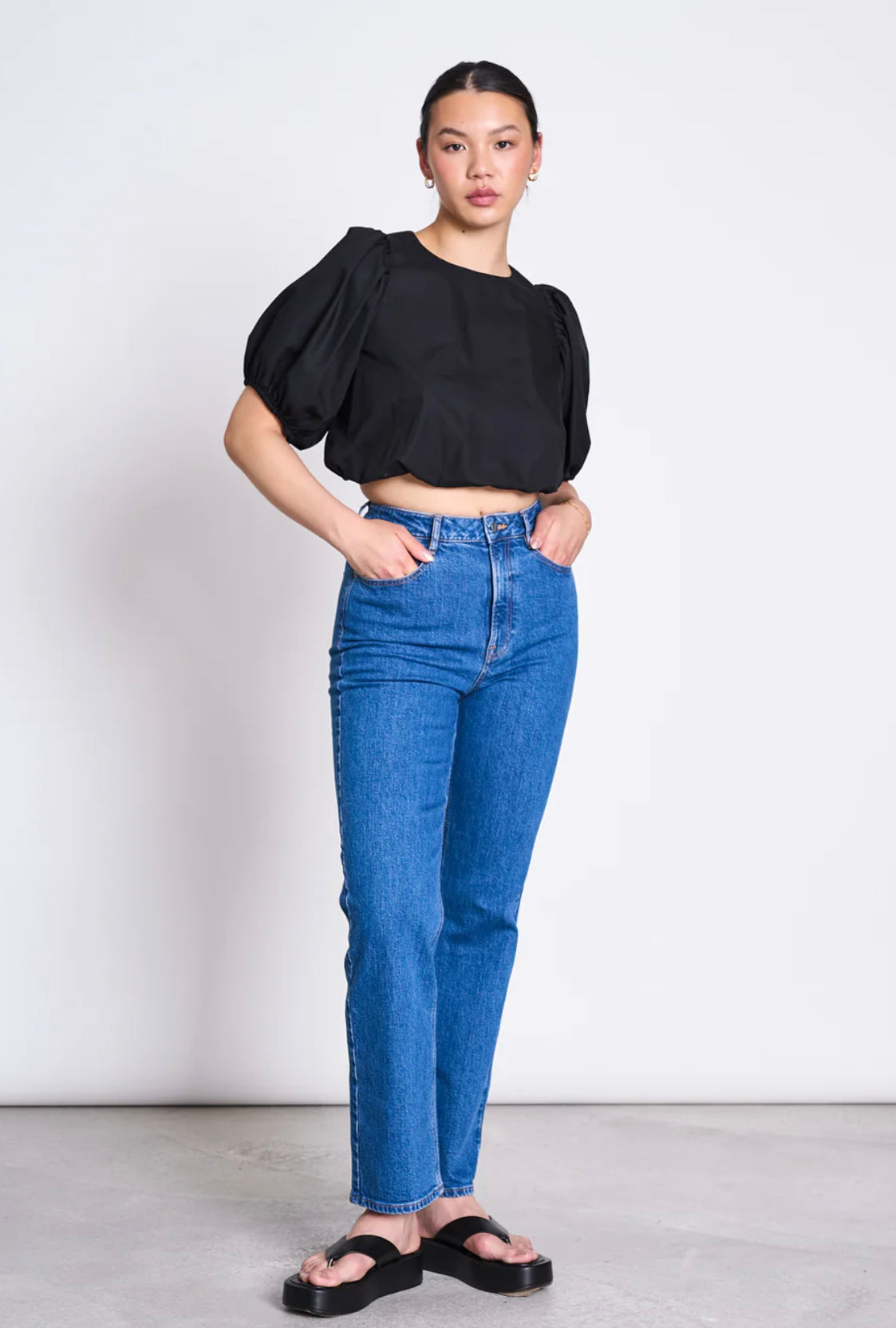 JAN|N JUNE ALBA Jeans, mid blue