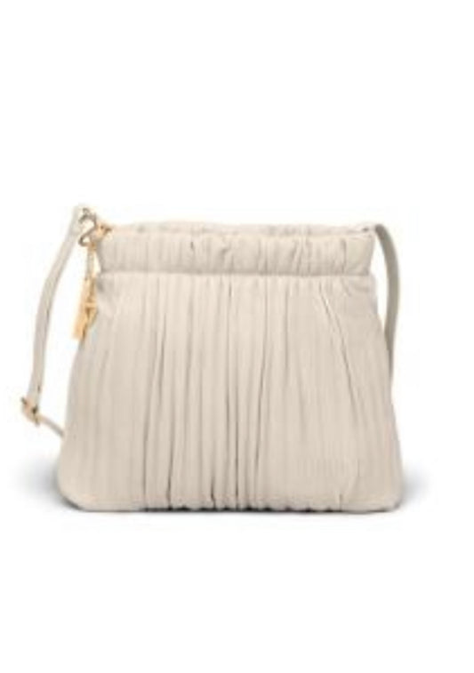 LES VISIONNAIRES LOUANNE PLEATED Handtasche, off-white