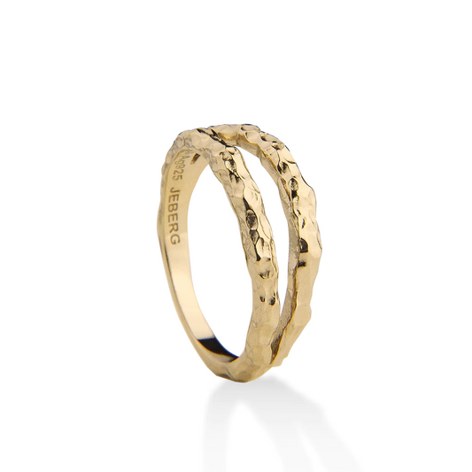 JEBERG JEWELLERY I AM GOLD Double Ring, gold