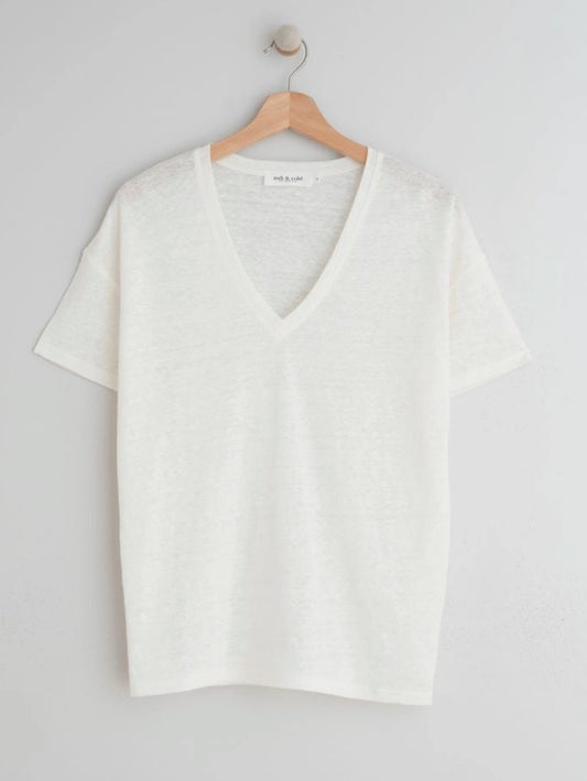 INDI&COLD BASIC T-Shirt, weiß