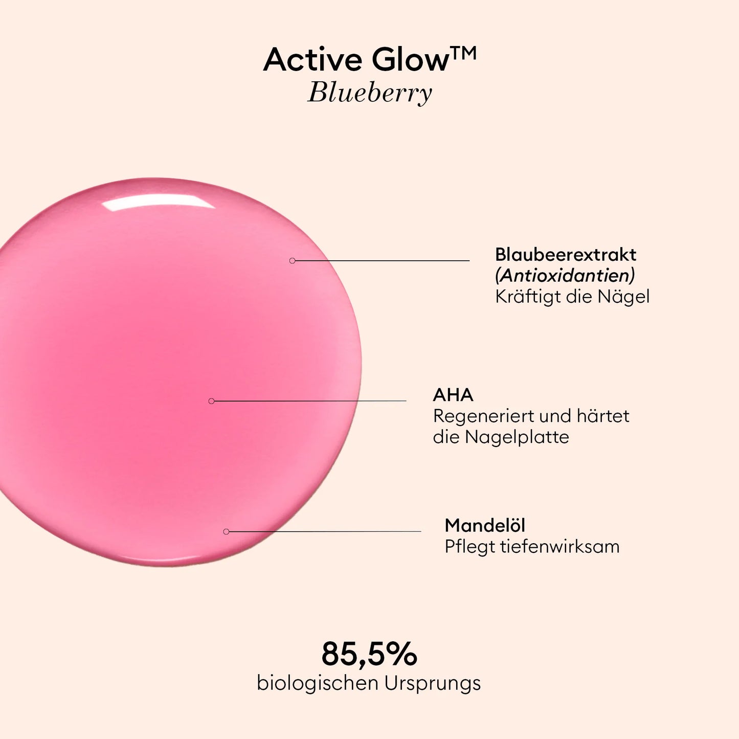 MANUCURIST Nagellack, Active Glow Blueberry