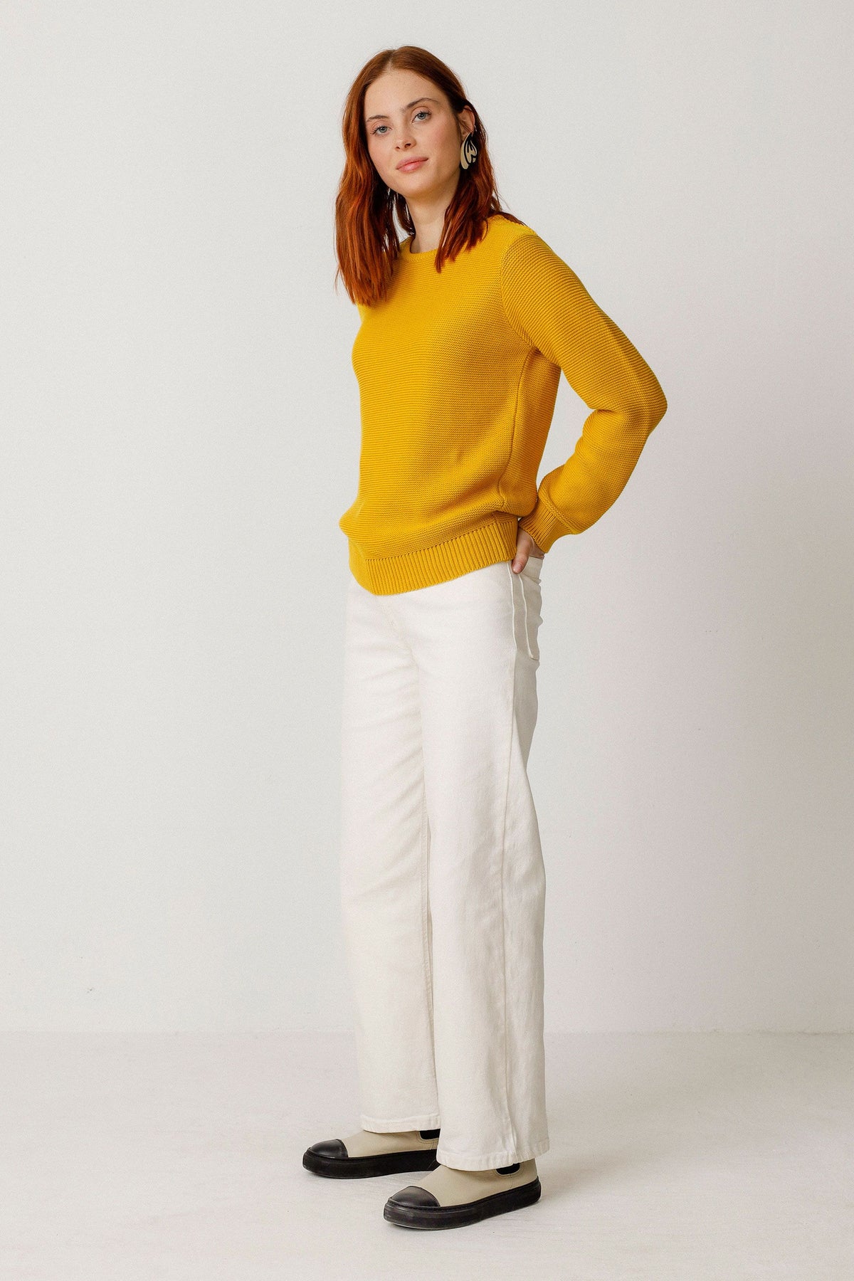 SKFK IRADI Pullover, senfgelb