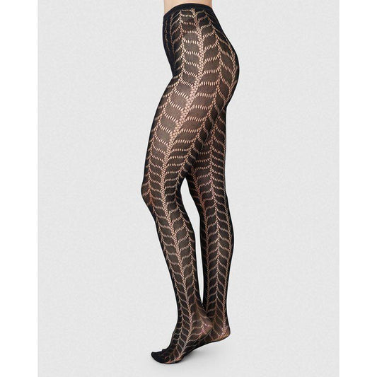 SWEDISH STOCKINGS MEJA NET Strumpfhose, schwarz