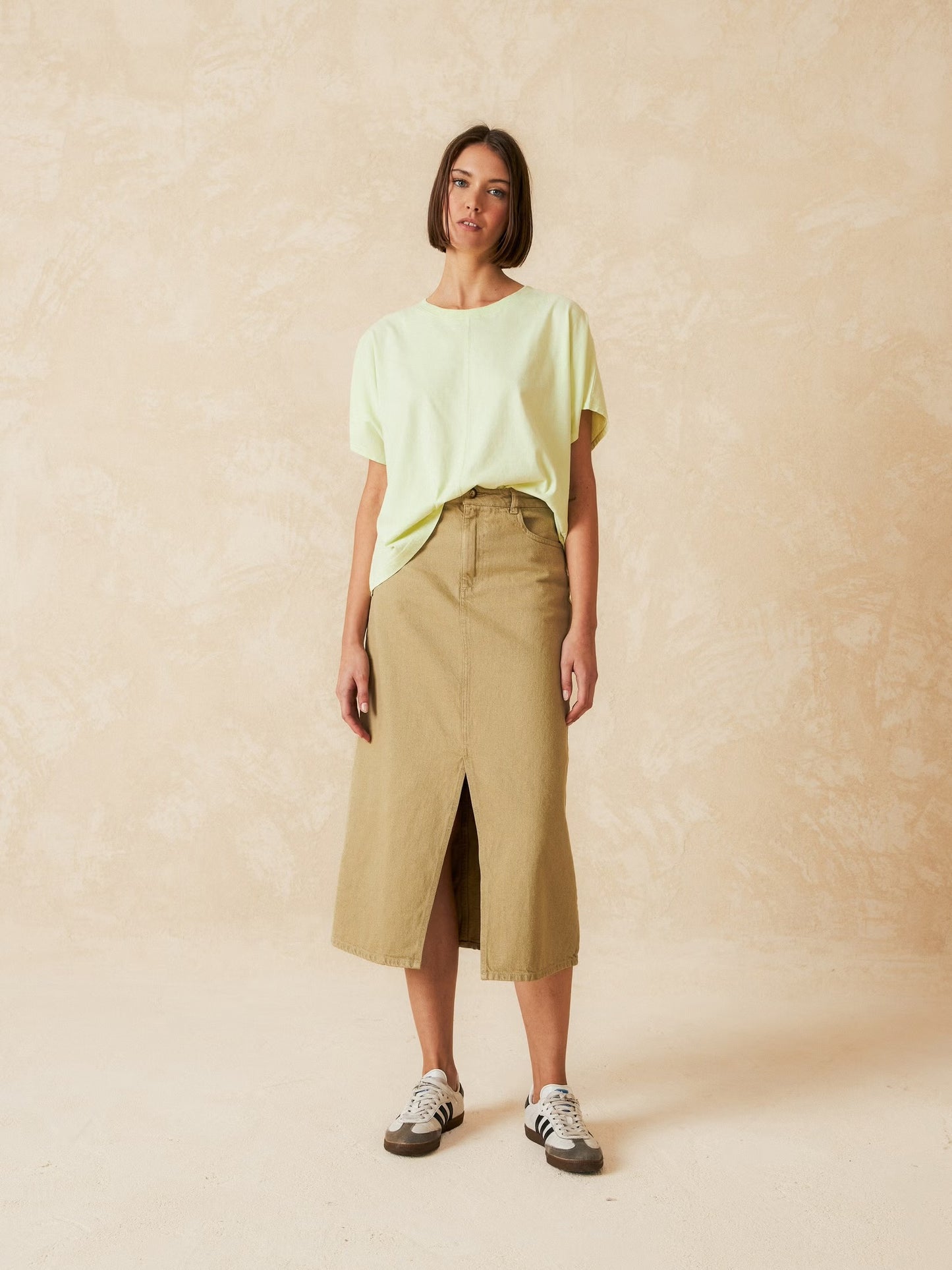 INDI&COLD NECKLINE T-Shirt, sorbet