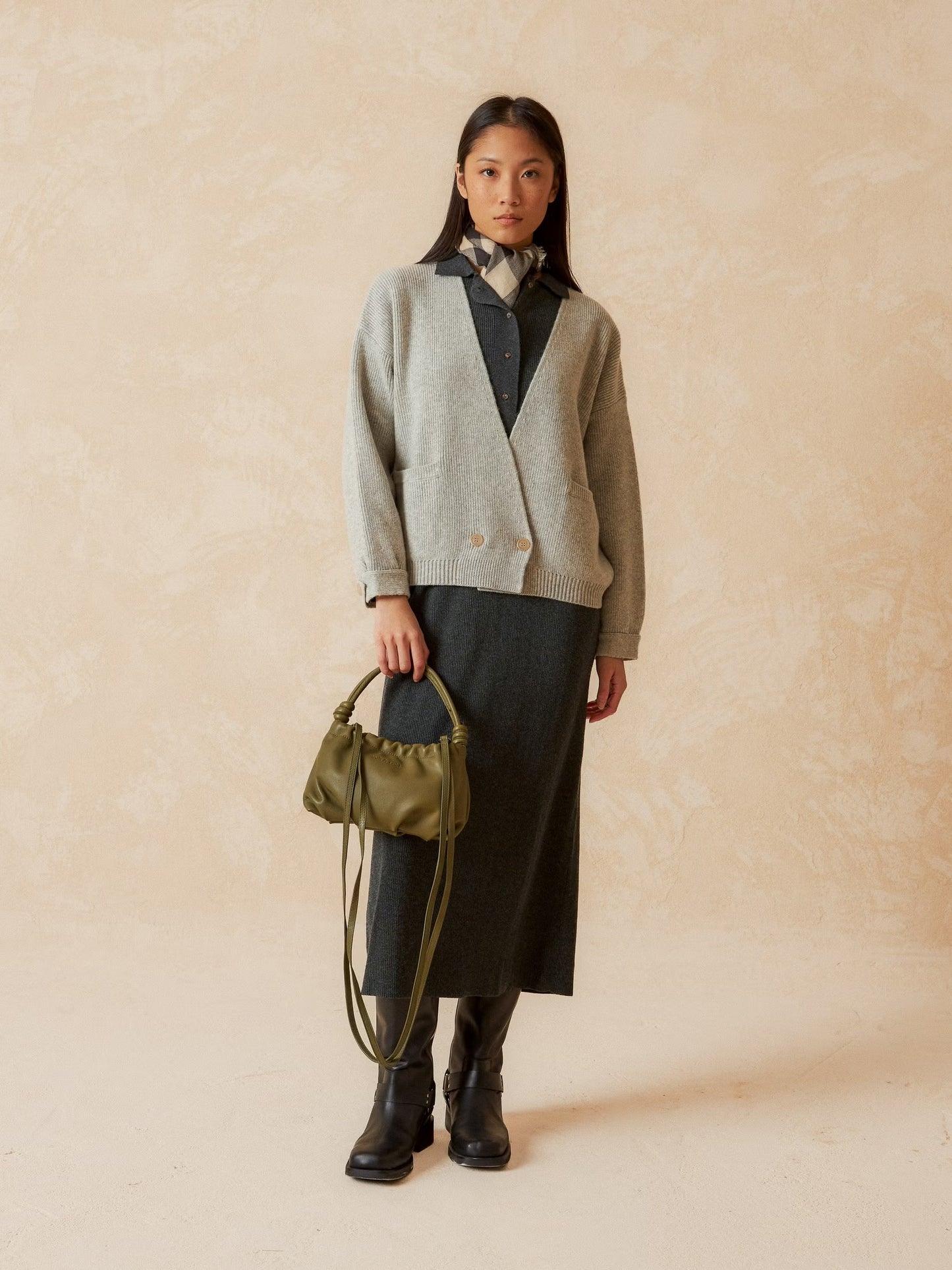 INDI&COLD CARDIGAN, grau