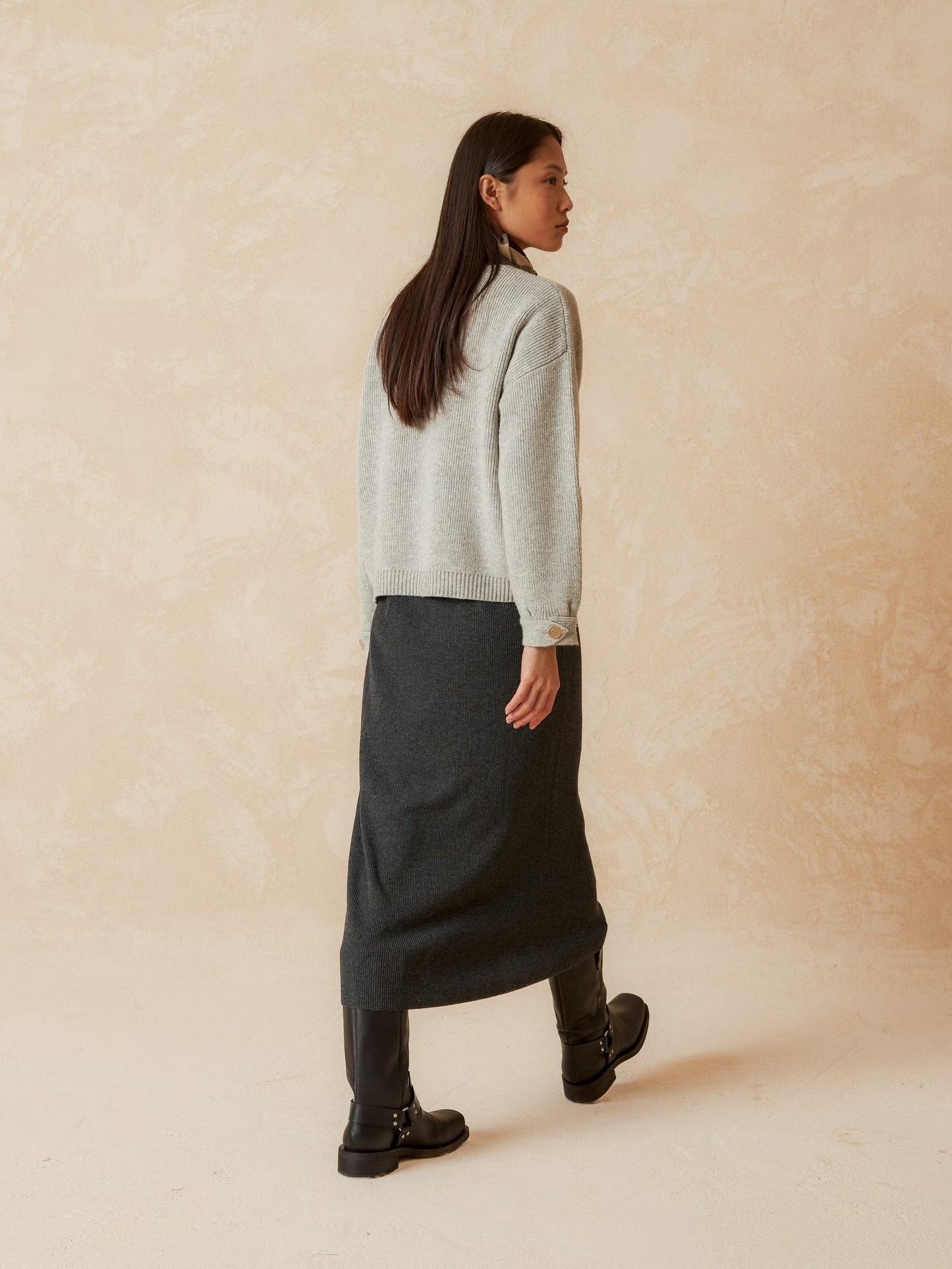 INDI&COLD CARDIGAN, grau