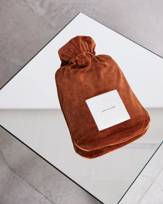 JAN|N JUNE HOT WATER BOTTLE COVER, brick