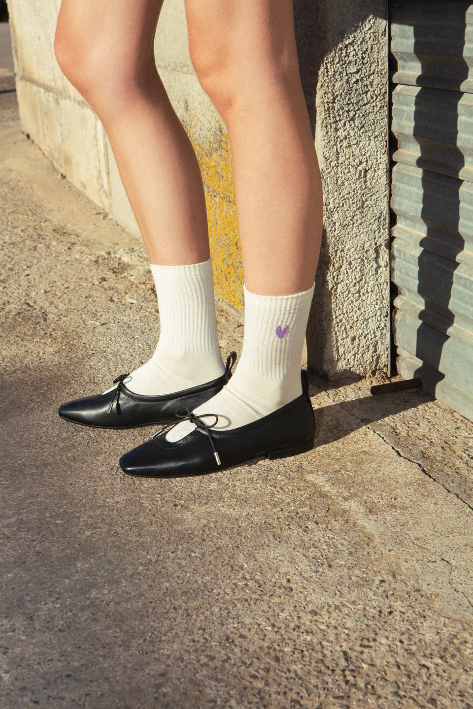 JUTELAUNE MALVE HEART Socken, offwhite