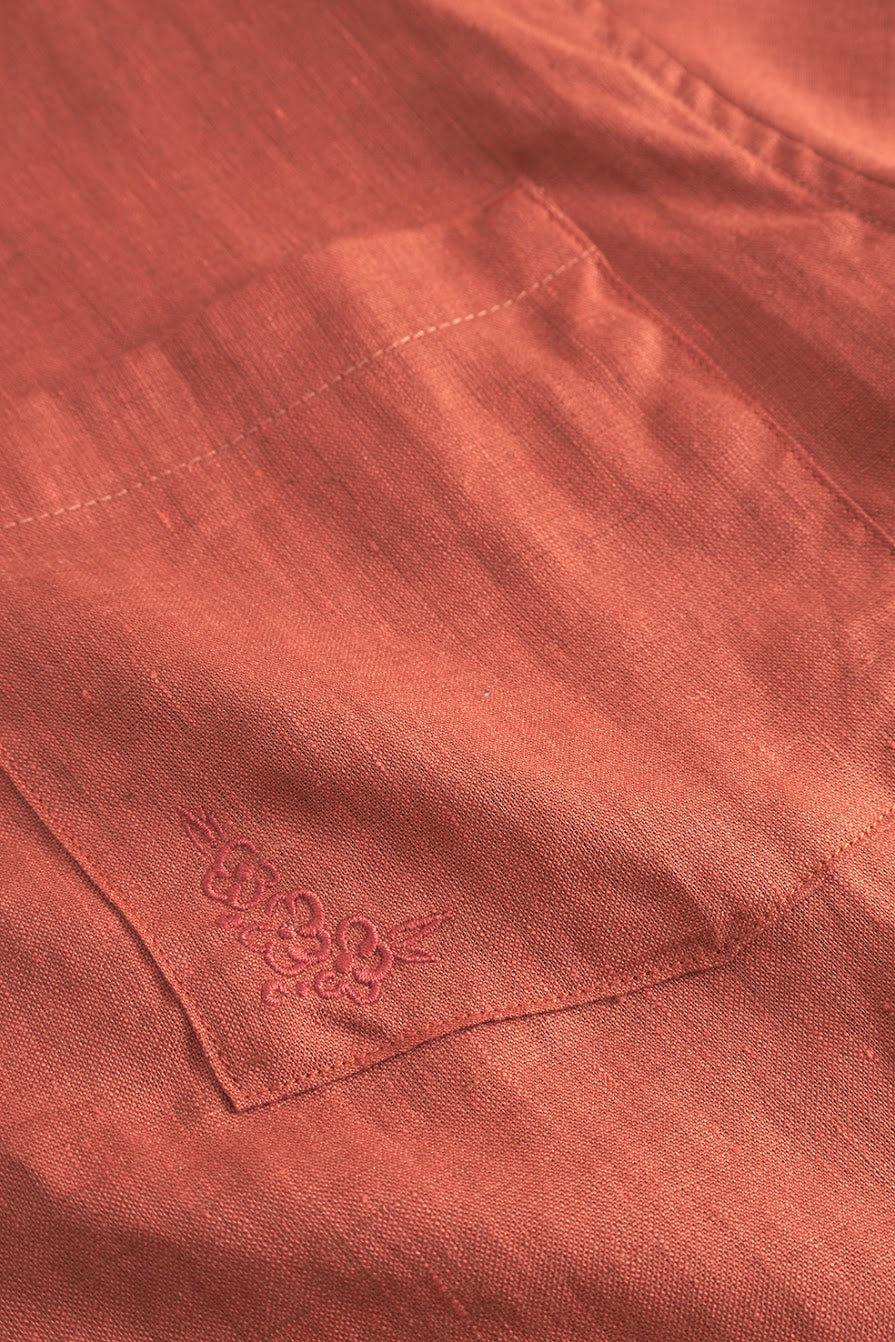 ROTHOLZ BOWLING Shirt, dusty red