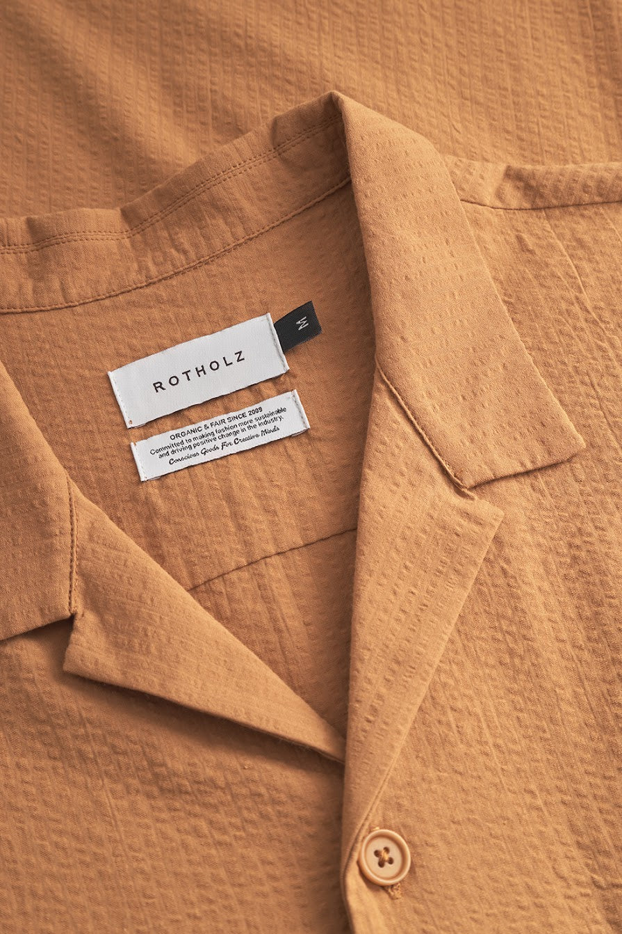 ROTHOLZ BOWLING Shirt, caramel brown