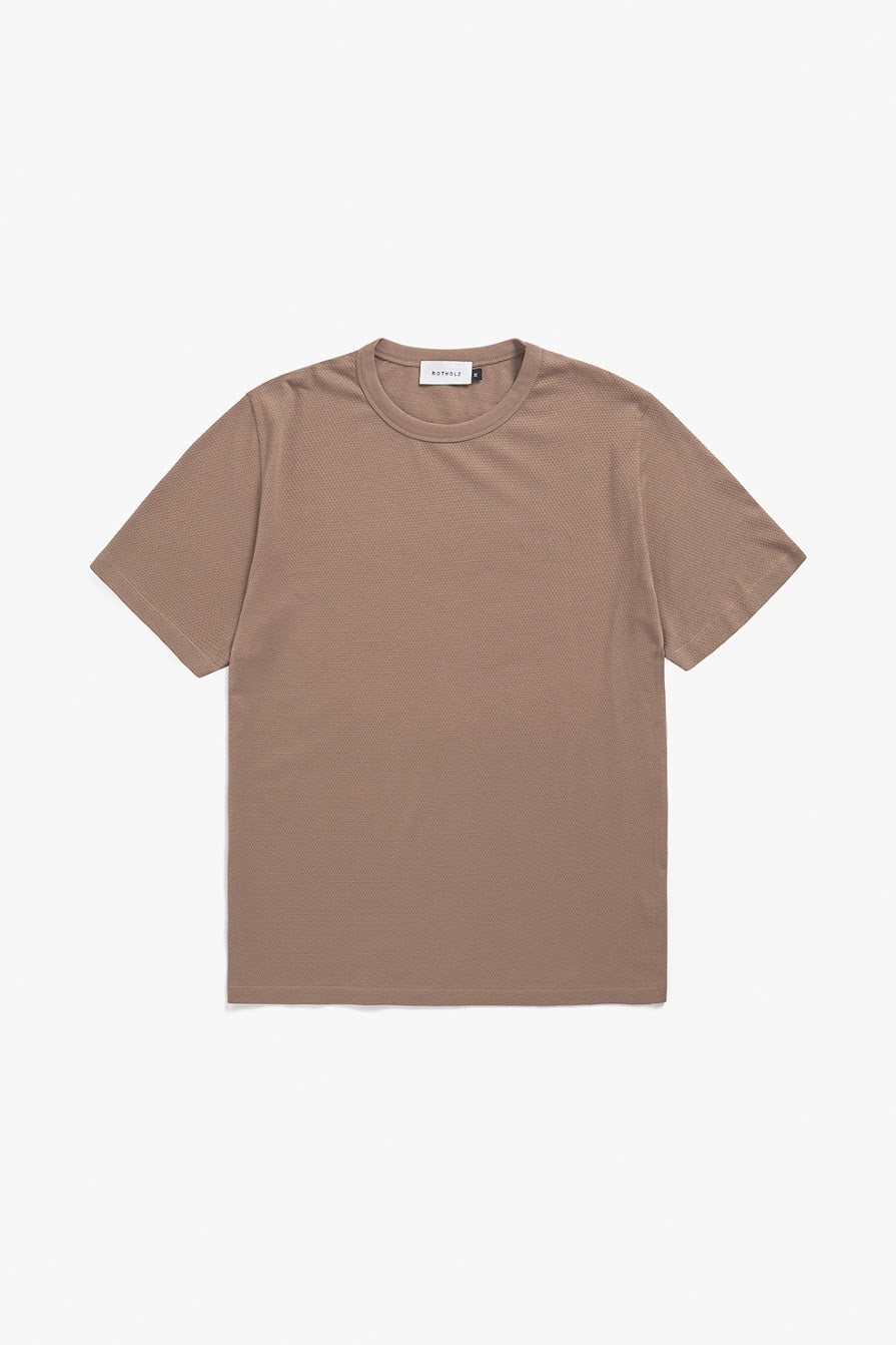 ROTHOLZ WAFFLE T-Shirt, washed brown