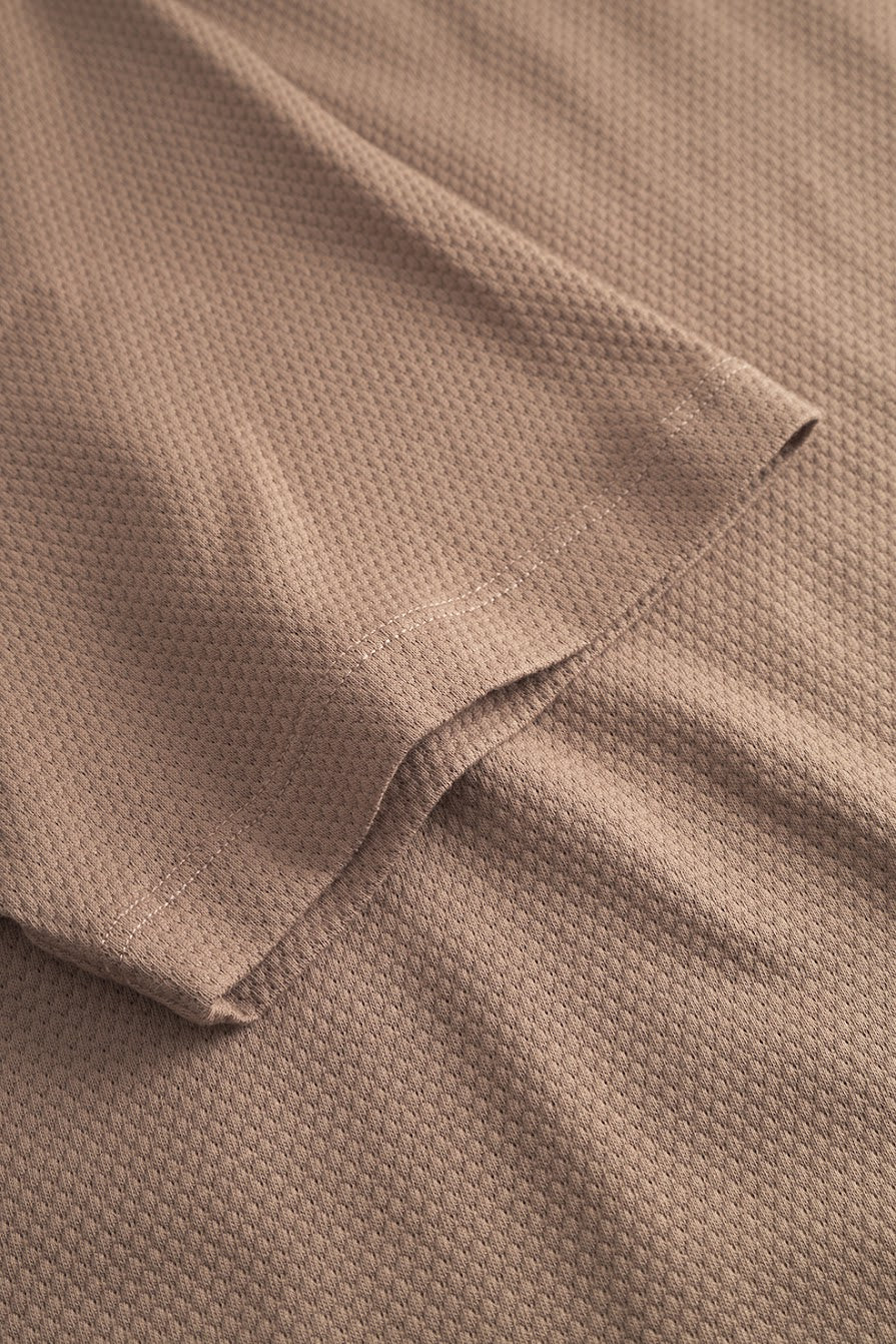 ROTHOLZ WAFFLE T-Shirt, washed brown