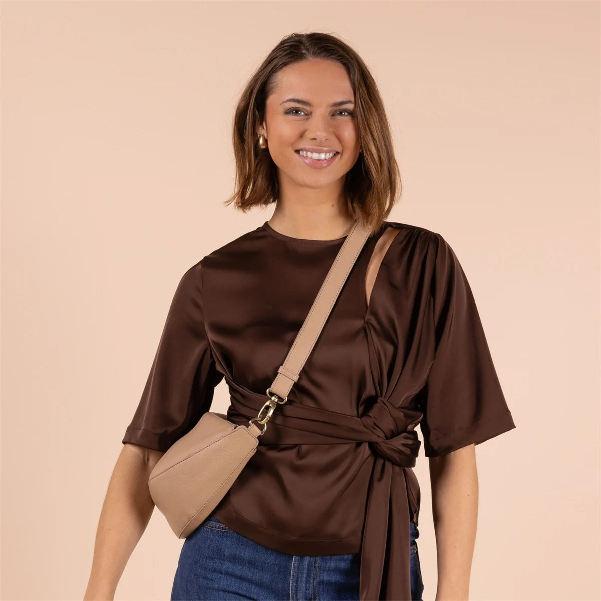 O MY BAG LEO Handtasche, sand