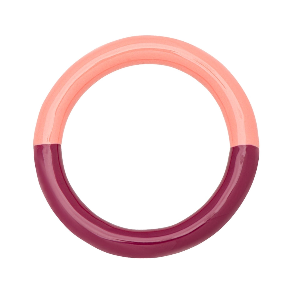 LULU COPENHAGEN DOUBLE COLOR Ring, burnt coral / plum