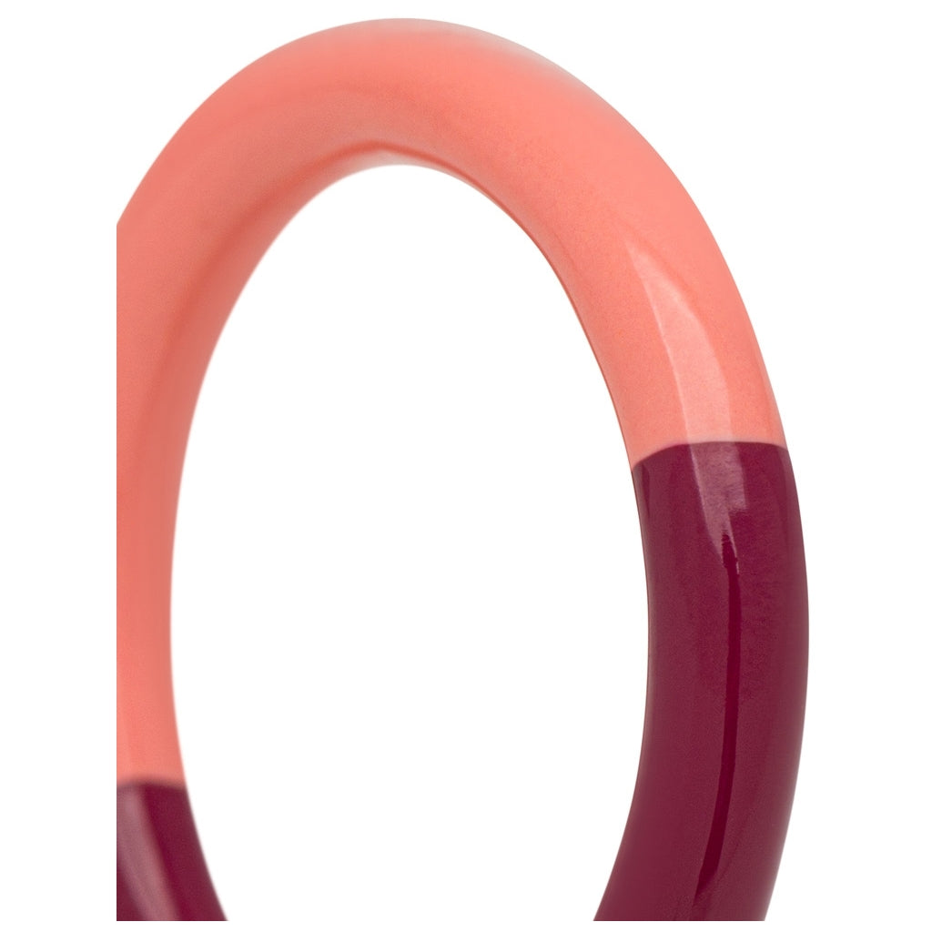 LULU COPENHAGEN DOUBLE COLOR Ring, burnt coral / plum
