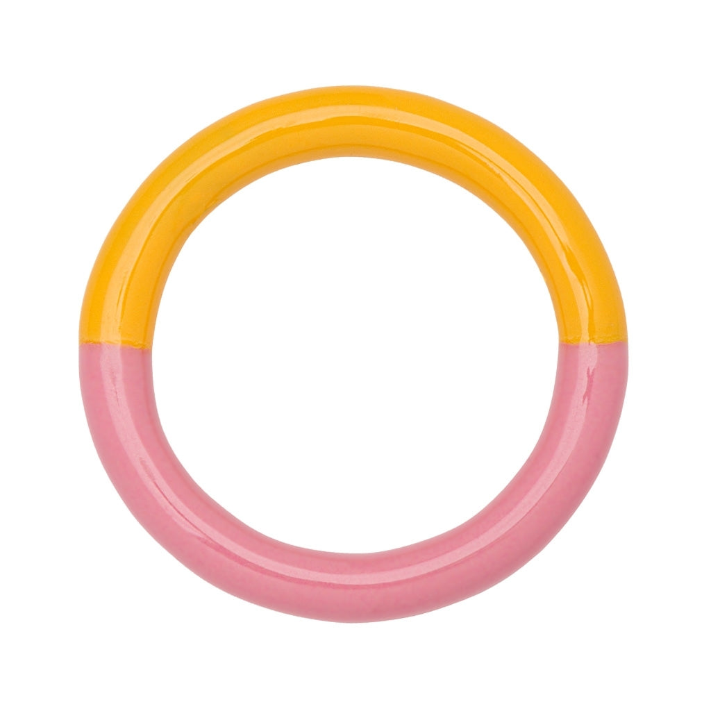 LULU COPENHAGEN DOUBLE COLOR Ring, rose/ sunflower