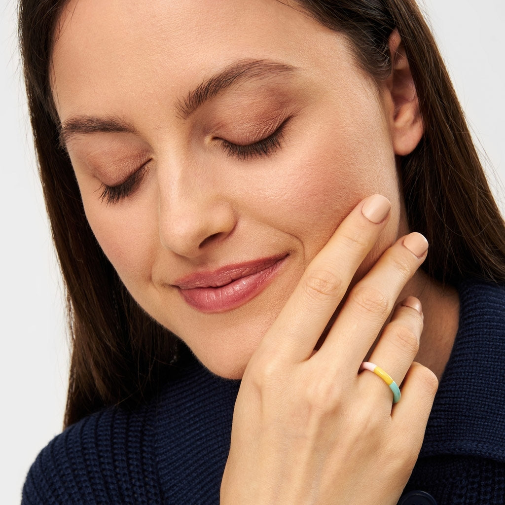 LULU COPENHAGEN TRIPLE COLOR Ring, sunset