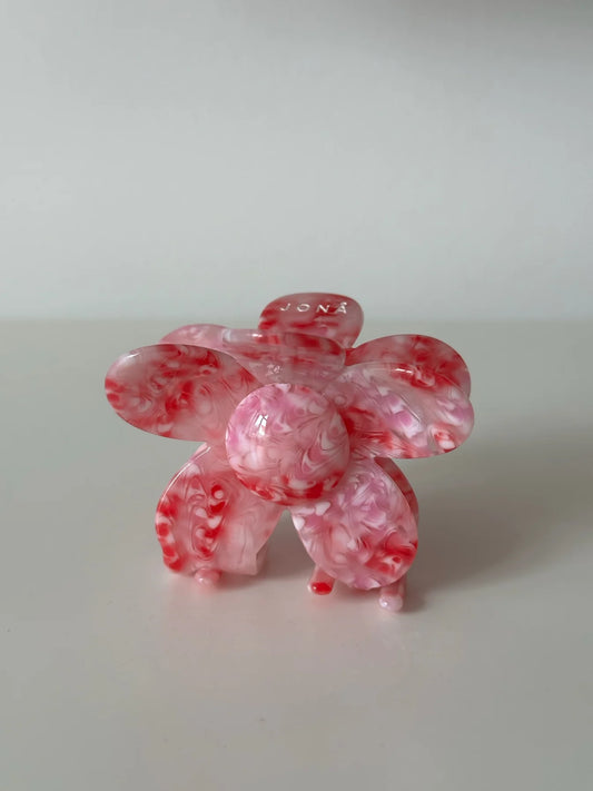 JONÅ FLOWER Clip, swirly pink