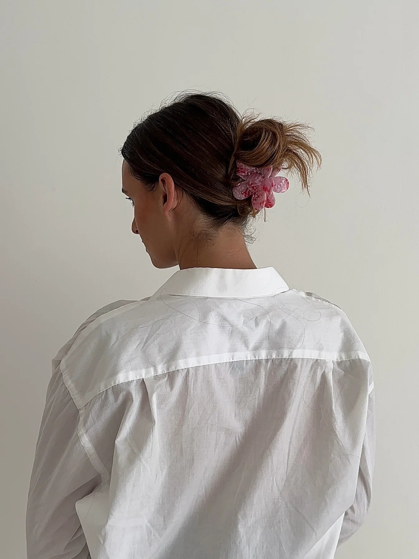JONÅ FLOWER Clip, swirly pink