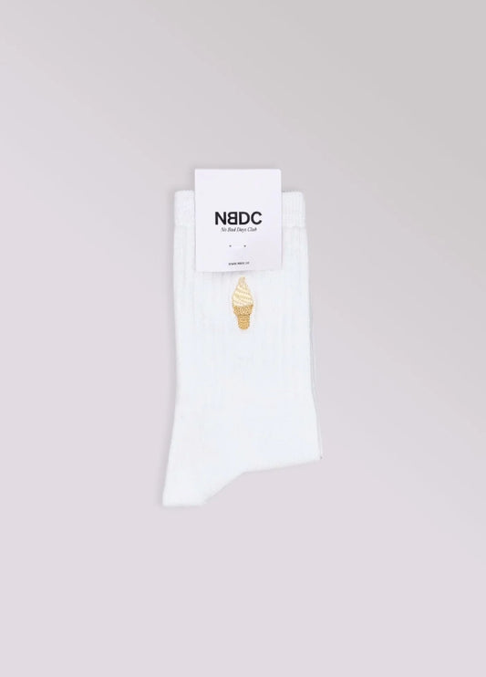 NBDC ICE CREAM Socken, weiß