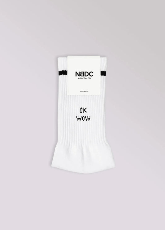 NBDC OK WOW Socken, weiß