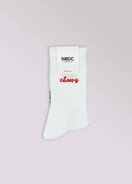 NBDC CHEERS Socken, weiß
