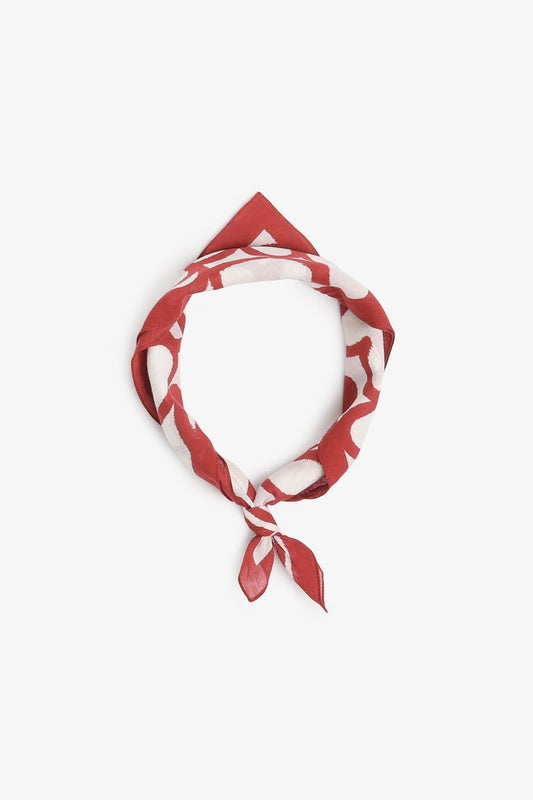 ROTHOLZ HEARTS Bandana, rot/ weiß